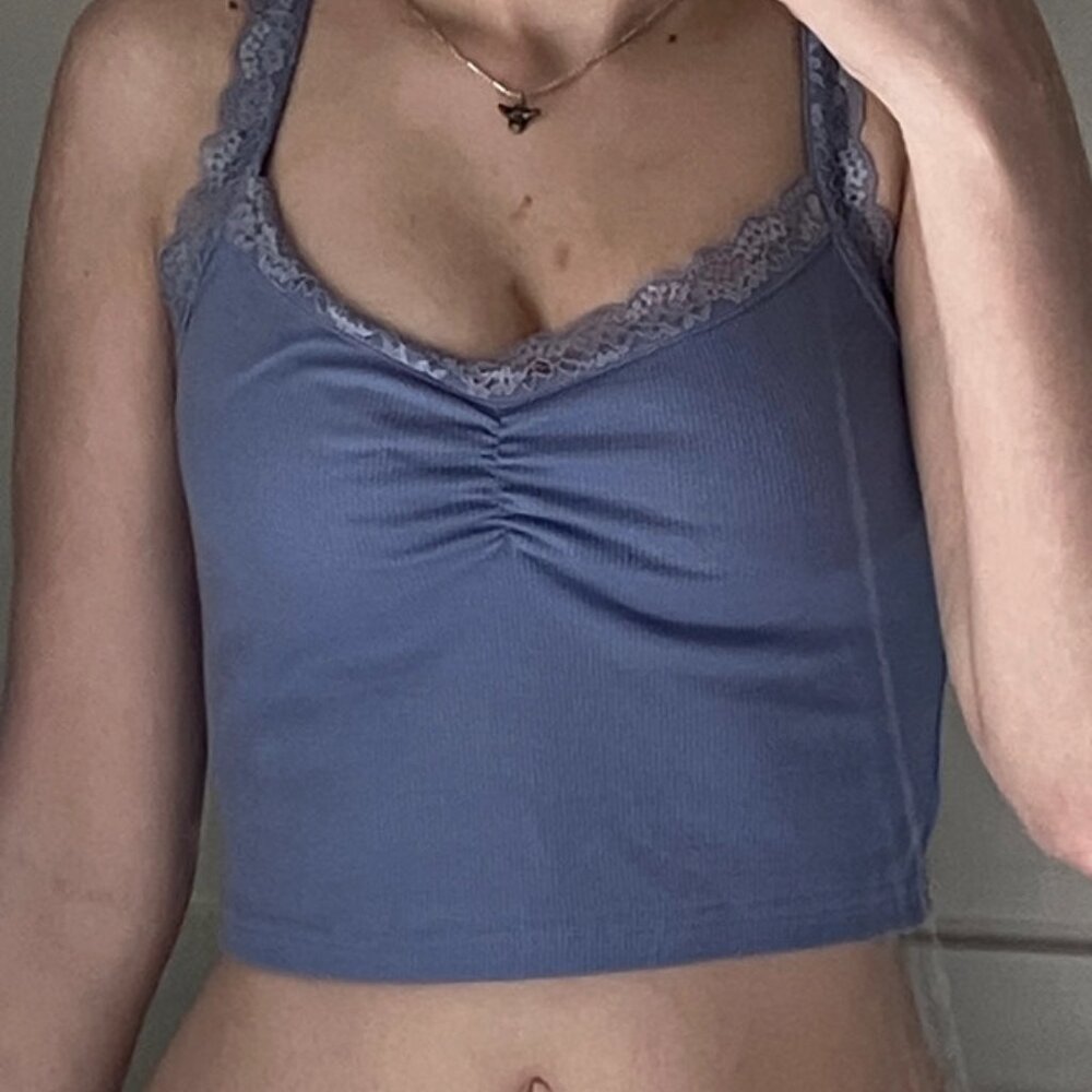 Women Purple Crop Top